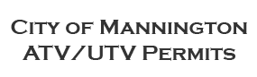 City of Mannington ATV-UTV Permits