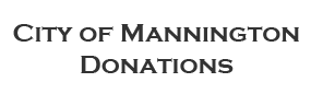 City of Mannington Donations